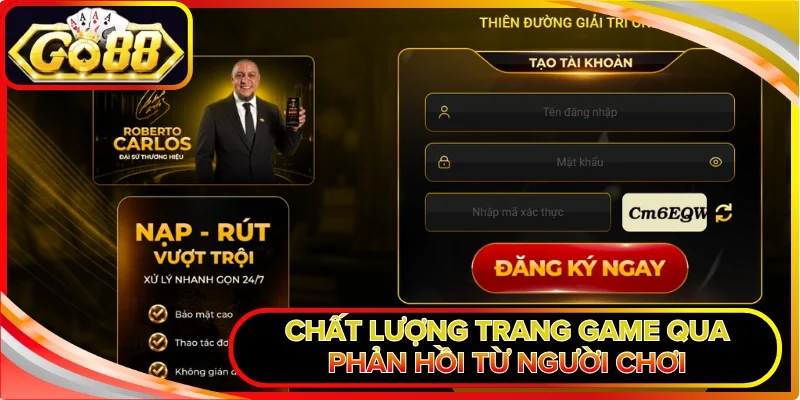Chất lượng trang game qua phản hồi từ người chơi